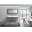 Meuble-lavabo simple mural de 59 po avec plateau en acrylique renforcé Hanania-1991152519