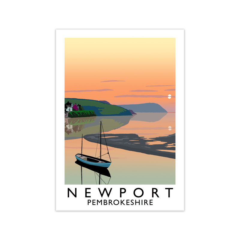 Newport Pembrokeshire by Richard O'Neill - Print, 84.1 cm H x 59.4 cm W