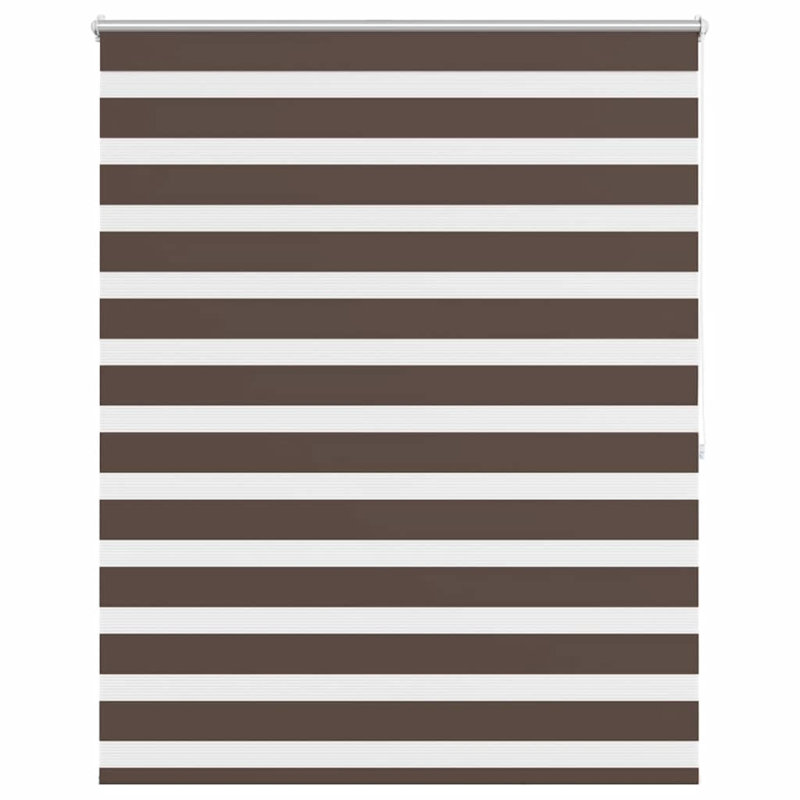 Semi Sheer Roller Blind, 120cm W x 175cm L, Brown