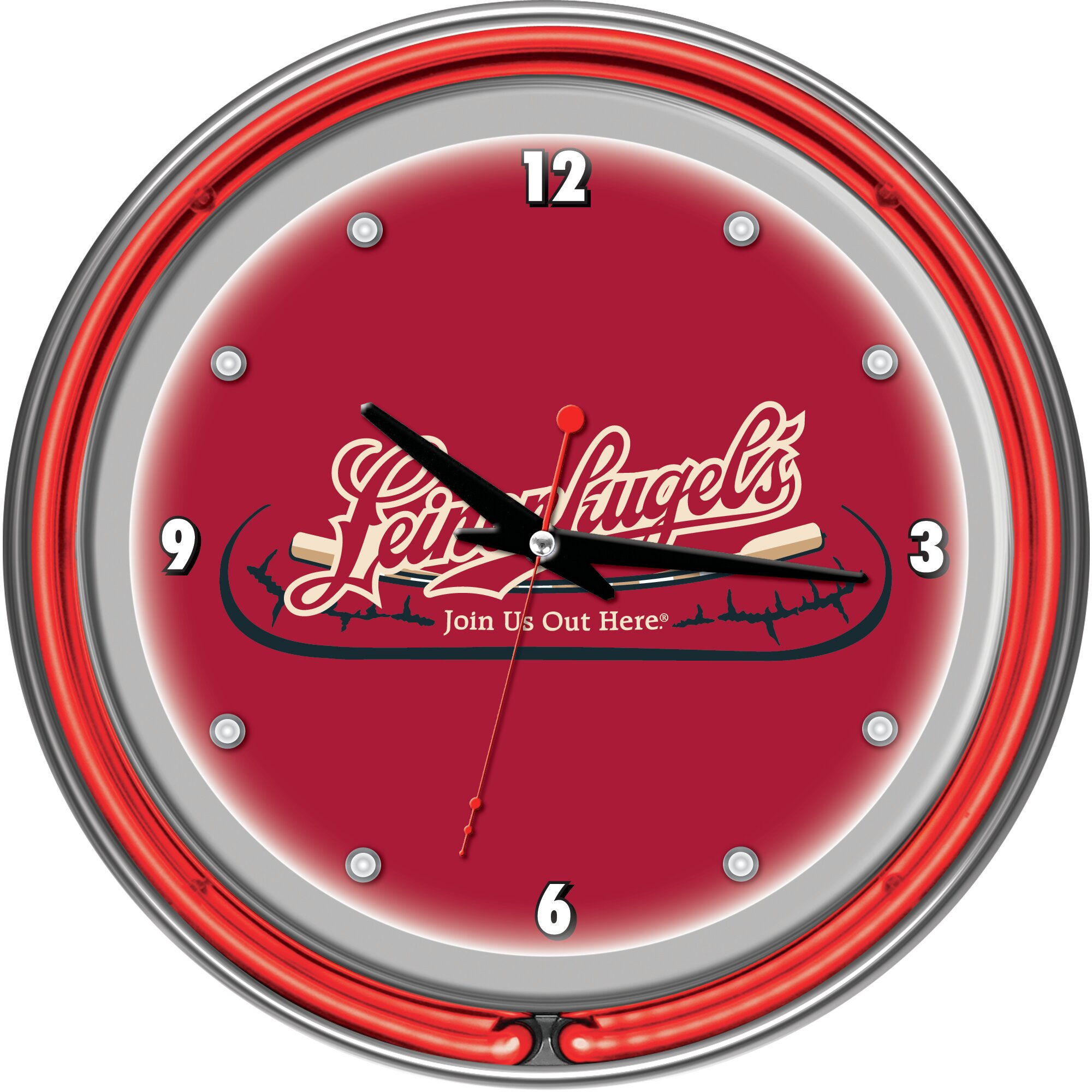 Leinenkugel Glass Wall Clock