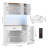 Nyanza 71"H Tall Kitchen Pantry with Power Outlet and Microwave Shelf-1035300371