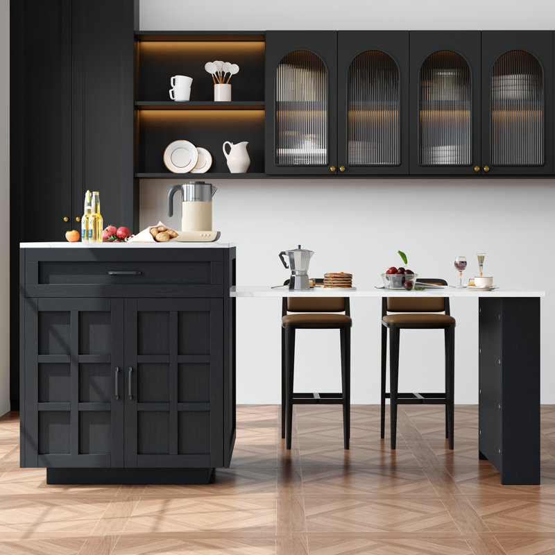 Dining Table, White/Black