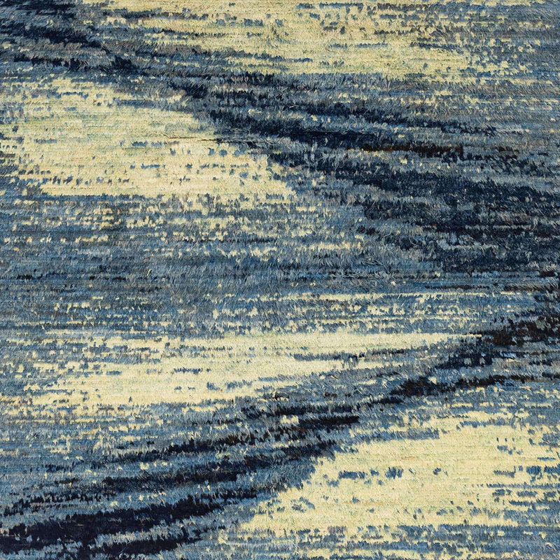 Tapis abstrait moderne 2546, Carré 5 pi