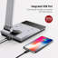 Lampe de bureau noire Helfer 4 po USB
