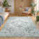 Area Rug Washable Bohemian Vintage Style Rug Low Pile Distressed Floor Carpet for Living Room Bedroom Kitchen Dining
