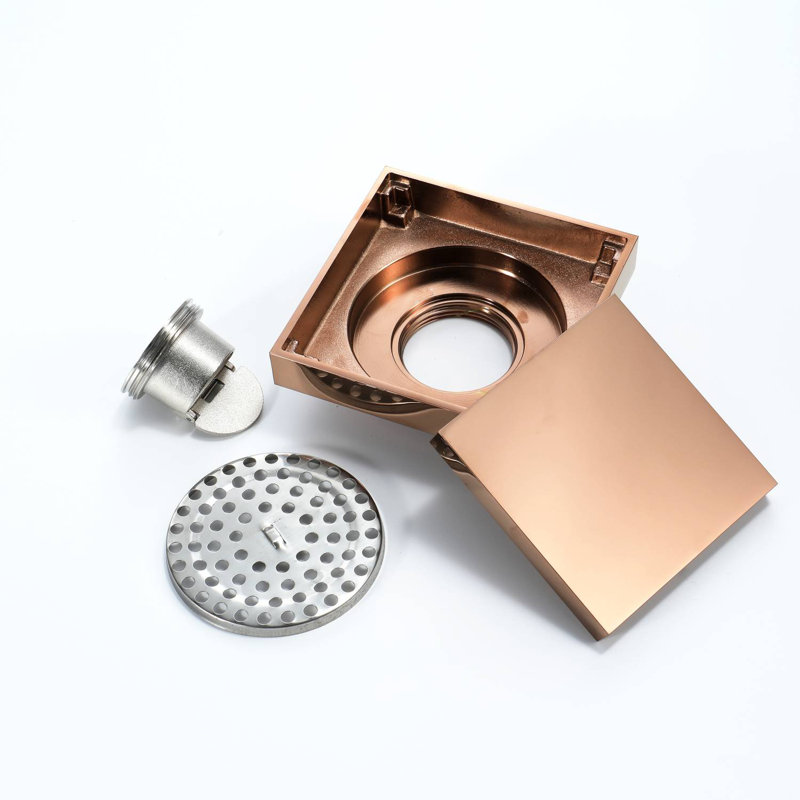 4'' W Linear Grid, Rose Gold
