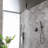 Luxury Wall-mounted Shower System Solid Brass Mixer Valve Showerheads With Rough-in Valve-125422274