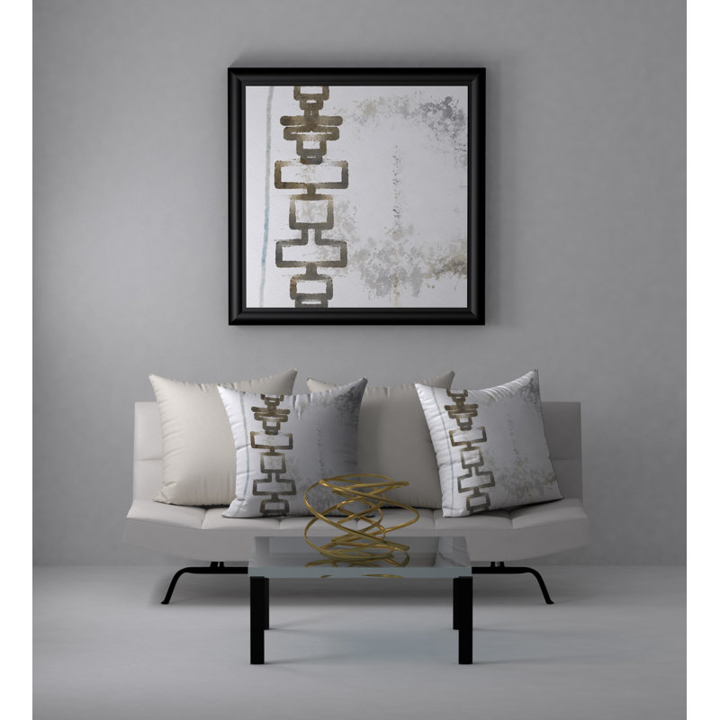 Housse de coussin carrée avec garniture décorative, 24 po x 24 po
