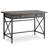 Solid + Manufactured Wood Chisel and Forge Writing Desk in Smoke Gray
