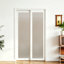 Portes de placard coulissantes en bois givré 1-Lite