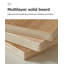 Bureau ovale en bois manufacturé beige avec 2 tiroirs-650767488-650767519-650767518