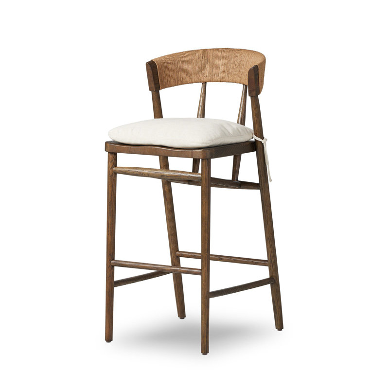 Naaliyah Stool With Cushion - Bar, Oak