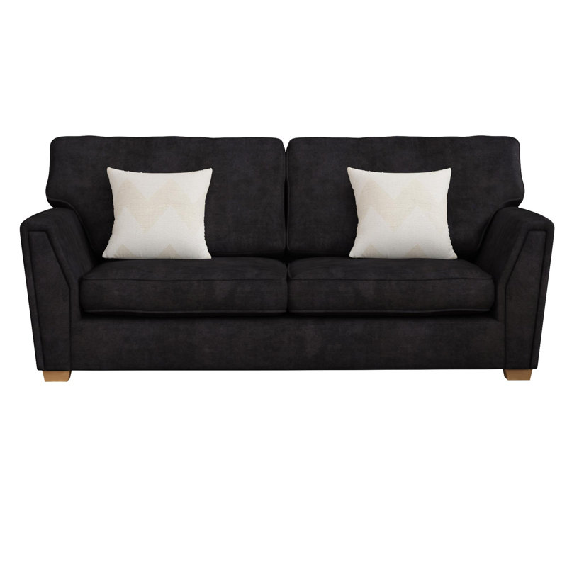 Wendleberry Three Seater, Fixed Back, Dark Mink