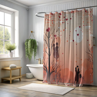 Rideau de douche Affectionate Hug - Premium