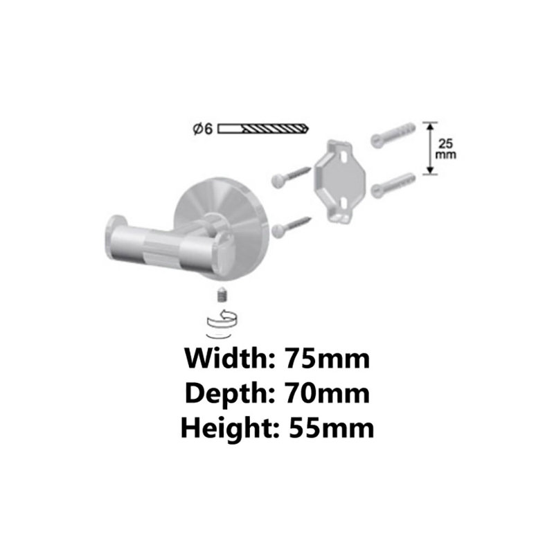 Stitt Wall Mounted Towel Hook
