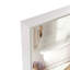 Miroir de salle de bain 55 po x 30 po rectangulaire moderne surdimensionné avec cadre argenté