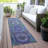 Machine Washable Indoor/Outdoor Xhevrie Blue Rug-111820258