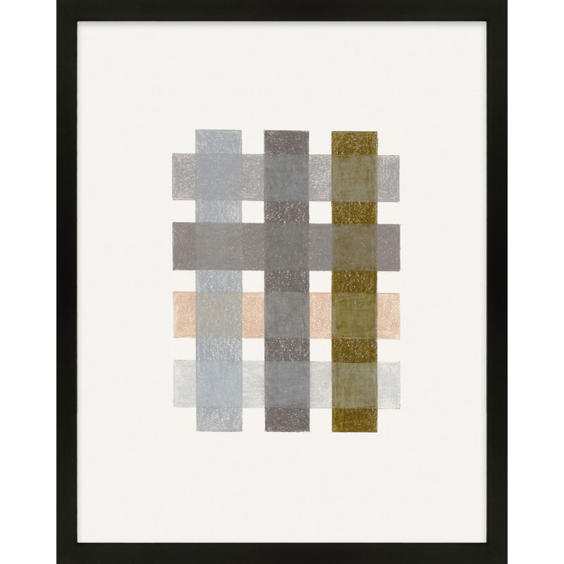 Untitled (Gridlock) No.1 By Beth James - Framed Wall Art, Black Framed, 16" W x 20" H
