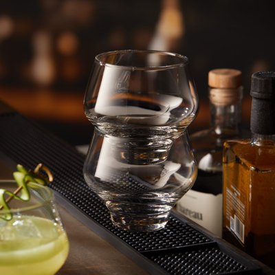 Libbey Mezcal All Purpose Stemless Stackable Spirits Glasses, 12.6-Ounce, Set Of 4