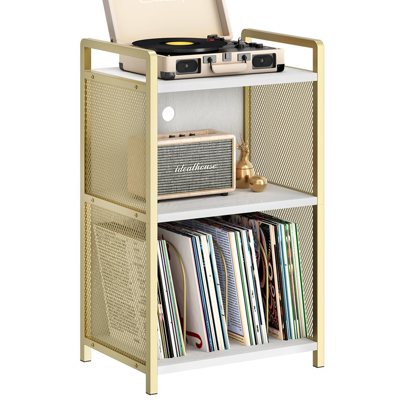 Support pour tourne-disque avec rangement