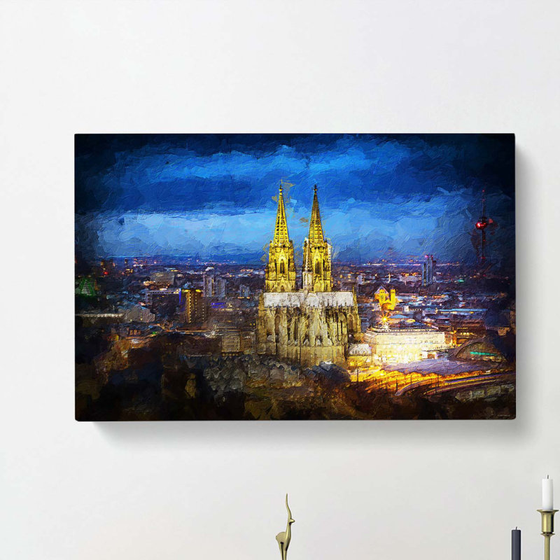 The Cologne Cathedral In Germany - Wrapped Canvas Painting, 35cm H x 50cm W x 3cm D