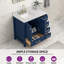 Meuble-lavabo autoportant 36 po avec plateau en marbre 36 po-1341856556