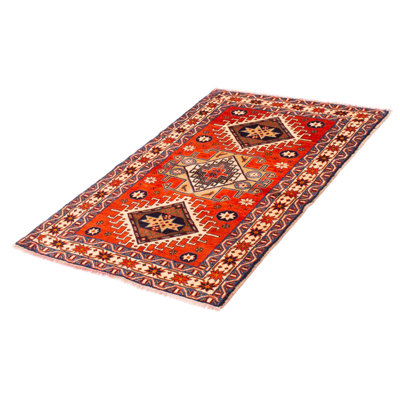 Ayibatonye One-of-a-Kind 3'10" X 6'0" New Age Wool Area Rug in Dark Copper