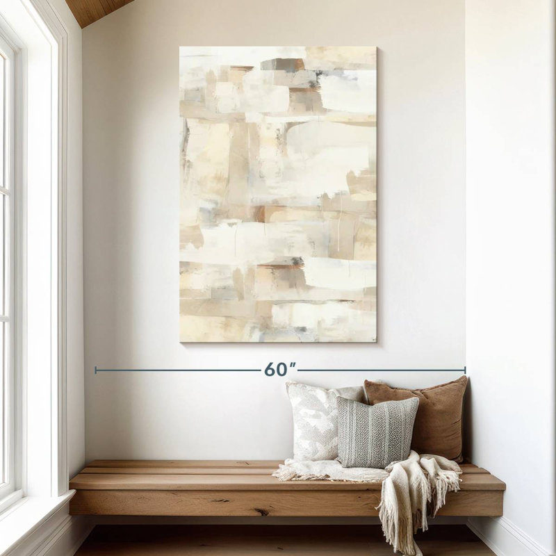Daymin beige doux I, H 48 po x l 32 po
