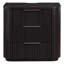 Table de chevet en bois Kher Henry avec ports USB-891178884