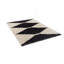 Tapis noir et ivoire moderne