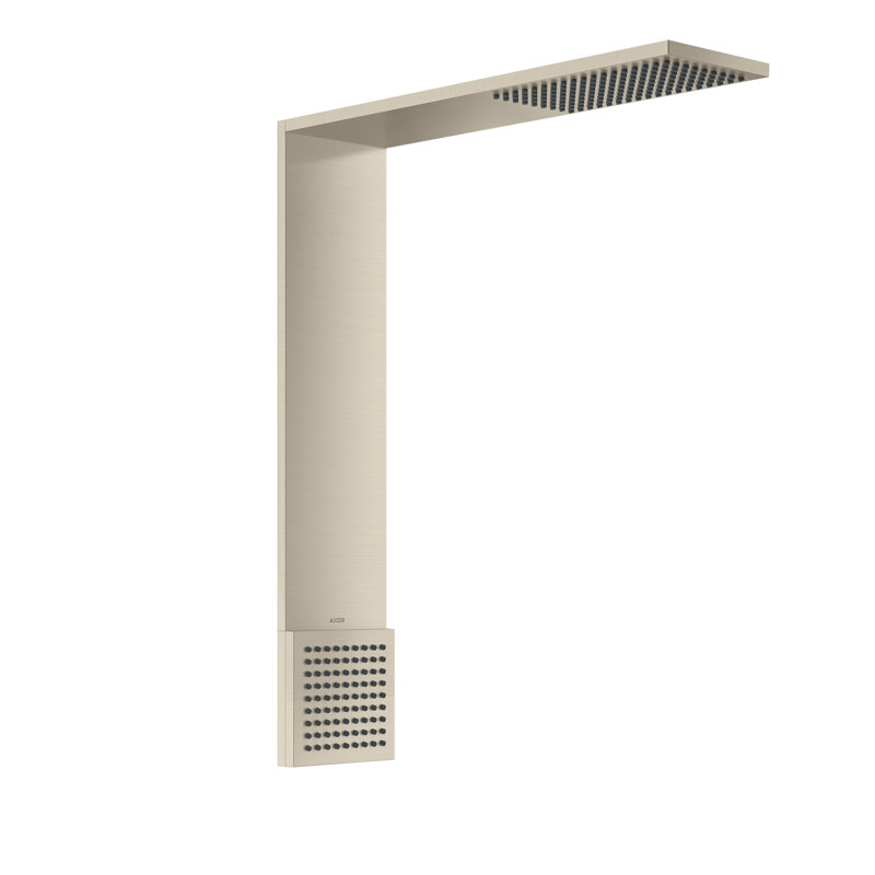 AXOR Showercomposition 1-Jet Showerhead 110/220 And Shoulder Shower, 2.5 GPM, 2.5 GPM, Brushed Nickel