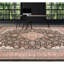 High-Quality Hand-Knotted Black And Rose Area Rug