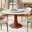 Ensemble de table de salle à manger avec plateau tournant Lazy Susan Farmhouse (1 table, 4 chaises / 6 chaises)-1620152702-1620152703-1620152696