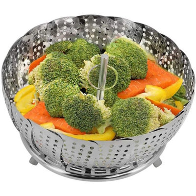 Vegetable Steamer Basket, Fits Instant Pot Pressure Cooker 5/6 QT And 8 QT, 18/8 Stainless Steel, Folding Steamer Insert For Veggie Seafood Cooking. ( -  Bonison, 00611434039285