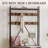 Hall Tree with Bench and Storage in Wood - 3-in-1 Coat Rack Shoe Bench with Hooks for Hallway, Entry Area or Bedroom, 36.41" x 13.77" x 69.88"-1849777361