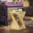MGO Twist Side Table - Wood-Look Texture, Natural Colour