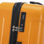 20 po / 24 po / 28 po 3 pièces / ensemble en valise à roulettes ABS, valise de cabine, couleur assortie, serrure à combinaison TSA (noir et orange)