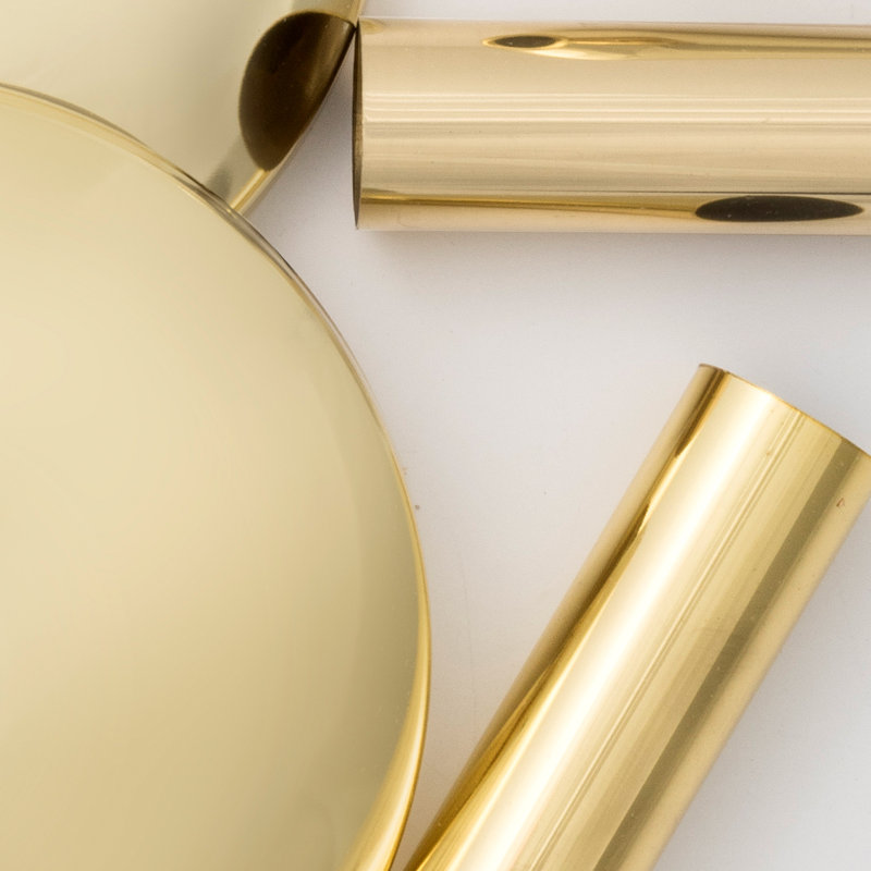 Wehr Candle Wall Light, Polished Brass, Majestic Wood Polished