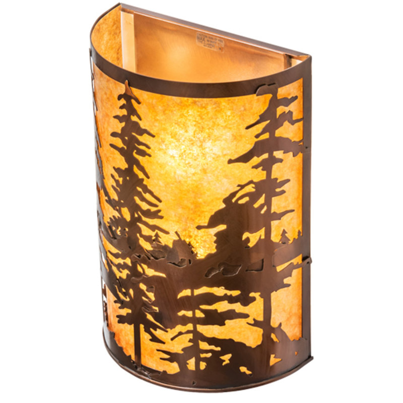 Applique murale en acier Tall Pines, Amber