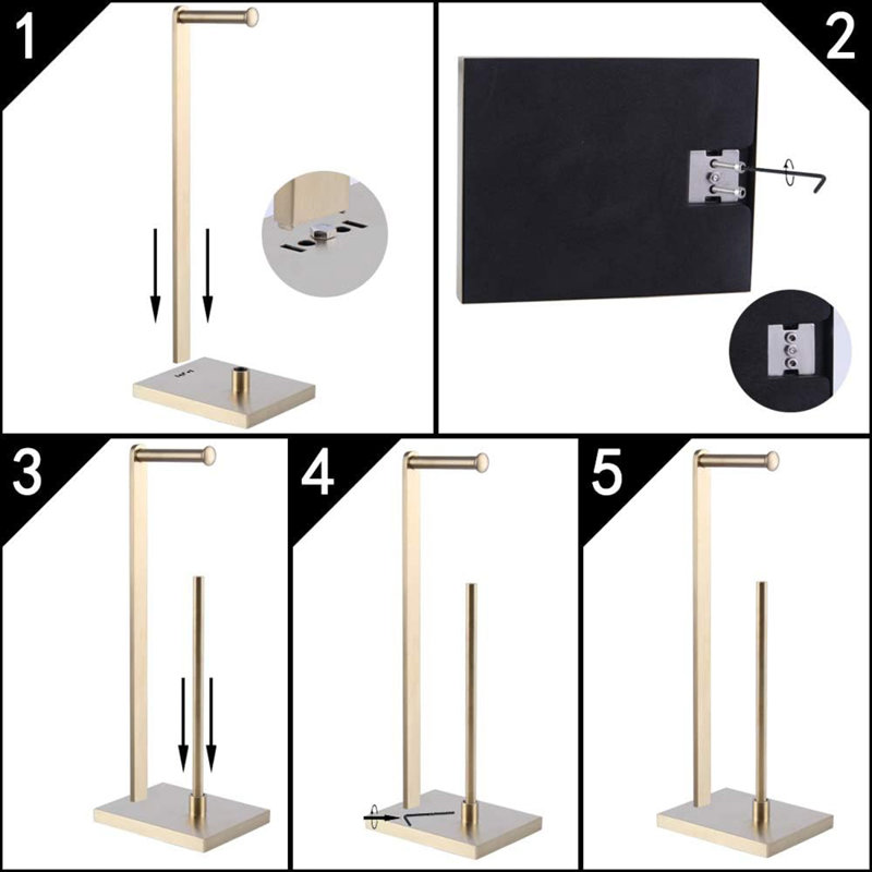 Stainless Steel Paper Towel Holder, Or