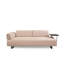 Canapé-lit 3 places, tissu beige, 86,6 x 35,4 x 31,5 pouces | Structure en bois de hêtre et en bois aggloméré | 100% polyester, coussins portables, comprend 2 coussins | Coussin de dossier fixe, élégant pour la maison et le décor industriel-858404903