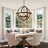 4 - Light Globe Chandelier With Glass Shade