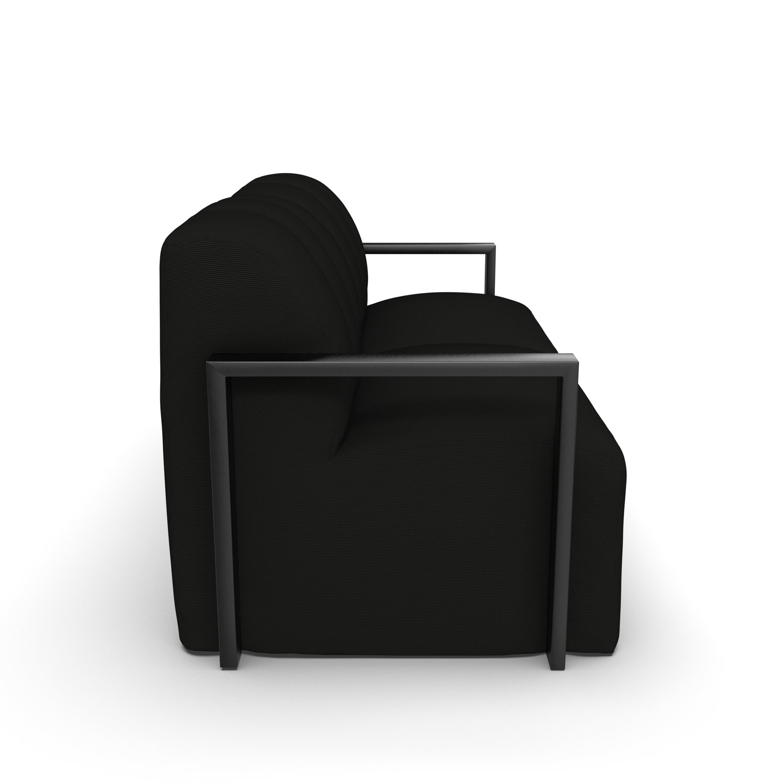 Rosalie 62" Sunbrella® Patio Loveseat, Black