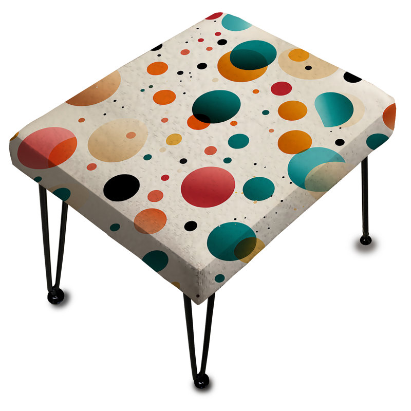 Playful Pop Art Pois - Repose-pieds rectangulaire à pois