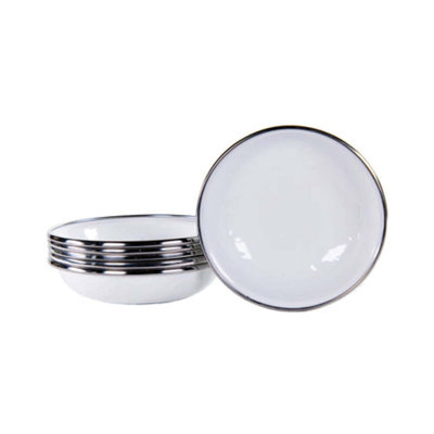 Set of 6 Solid Red Tasting Dishes