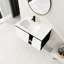 Meuble-lavabo flottant mural avec lavabo simple