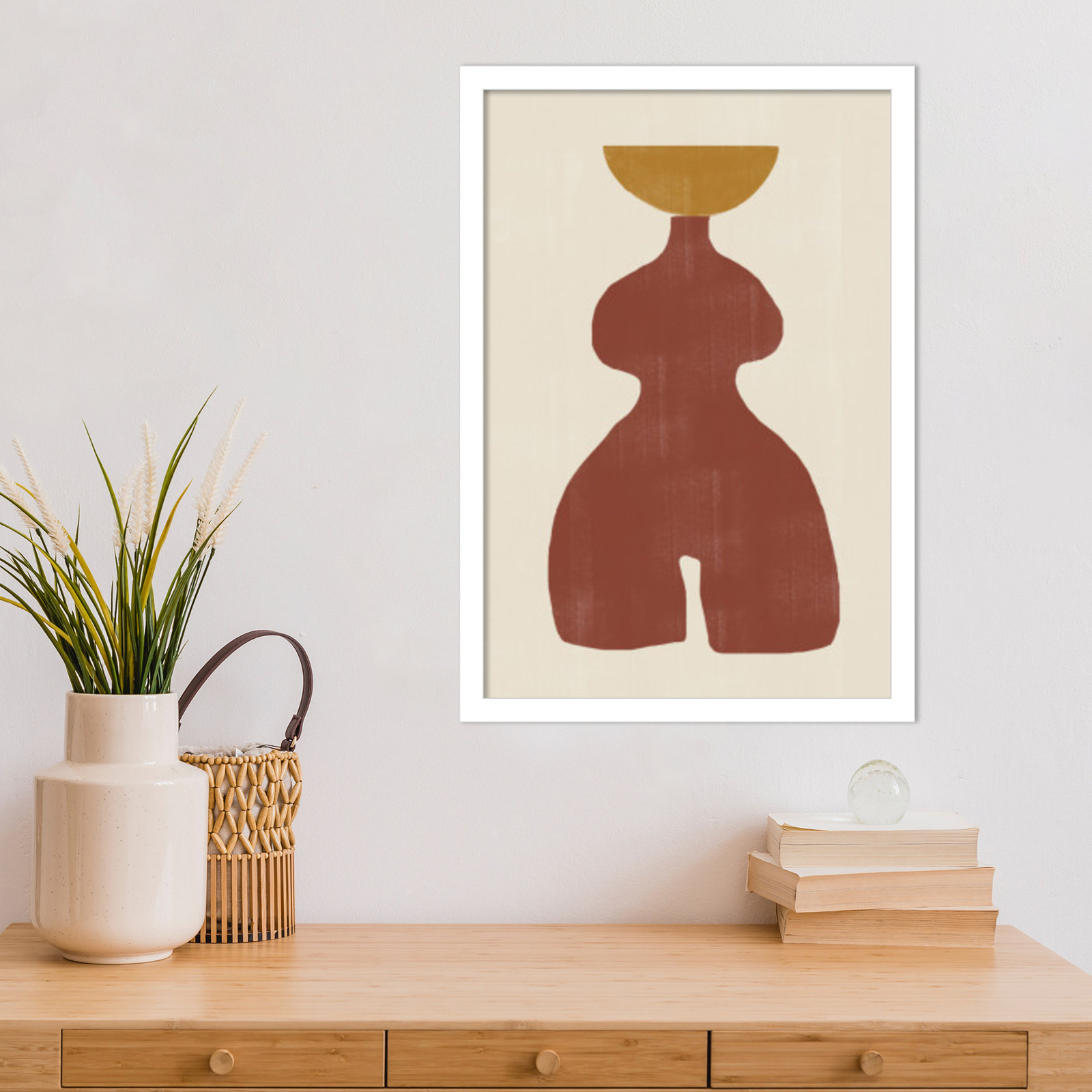 Rockingham "Vase No. 11" Print, White, 21" H x 15" W