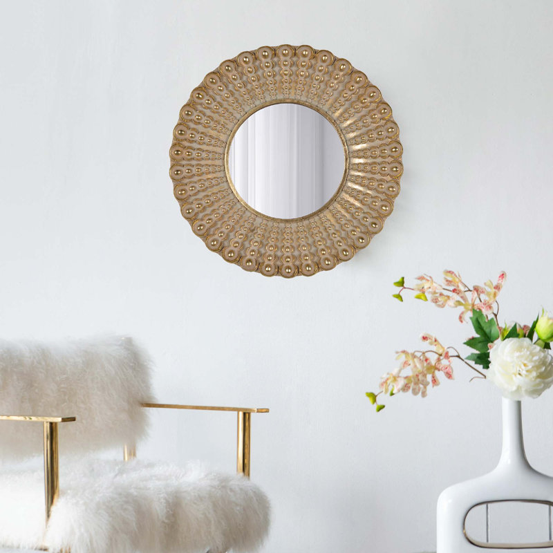 Bungalow Rose Hanaya Round Wall Mirror & Reviews | Wayfair