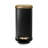 Acento Linea 1.3 Gallon Slim Rectangular Step Trash Can with Soft Close Lid, Removable Inner Bucket and Foot Pedal, Matte Black and Gold-113453527