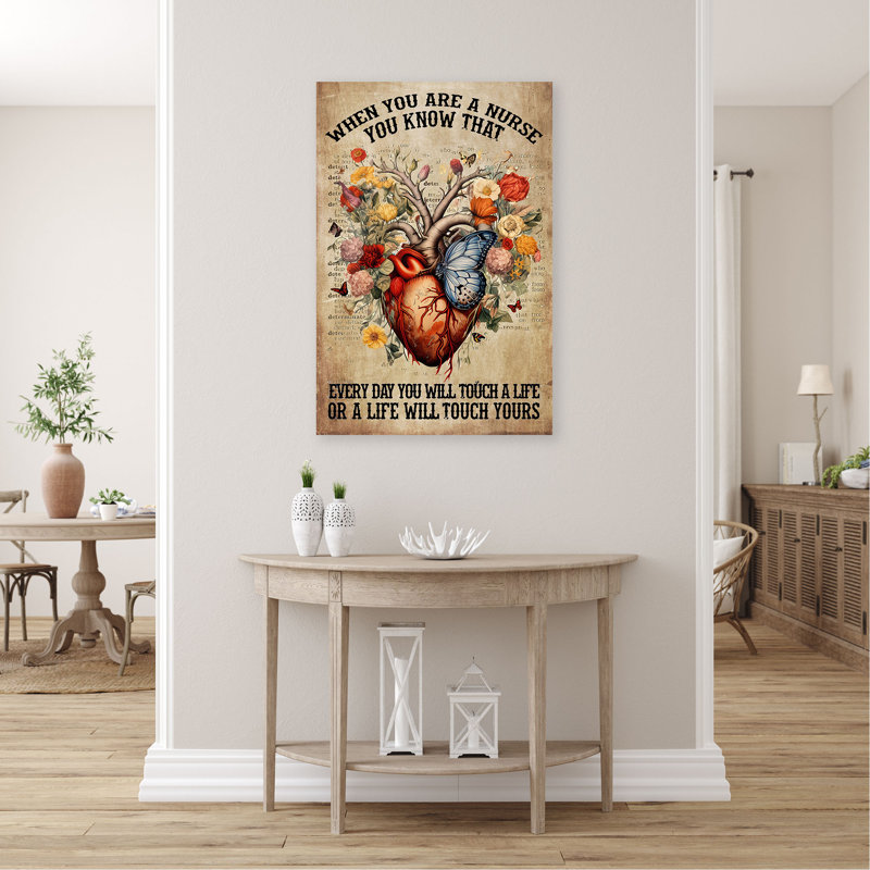 Asonte as you are a nurse sur toile, H 36 po x l 24 po x P 1,25 po